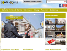 Tablet Screenshot of holzkunz.de